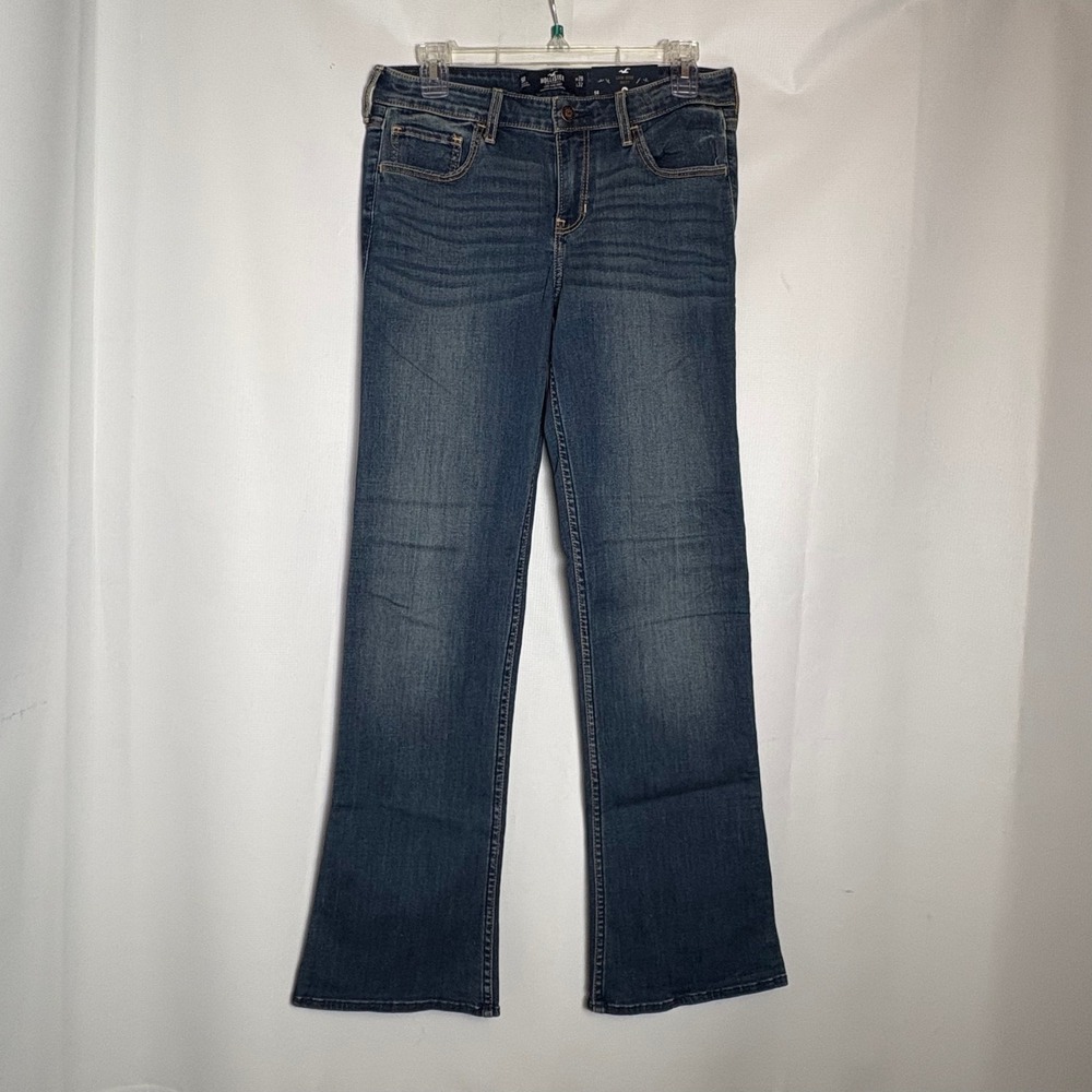 NWT Hollister Low Rise Bootcut Jeans Womens 9R W29 L32‎ Medium Wash Stretch